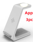 3 In 1 Fast Charging Station Wireless Charger Stand Wireless Quick Charge Dock For Phone Holder