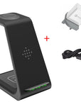 3 In 1 Fast Charging Station Wireless Charger Stand Wireless Quick Charge Dock For Phone Holder