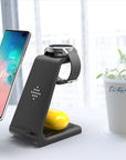 3 In 1 Fast Charging Station Wireless Charger Stand Wireless Quick Charge Dock For Phone Holder