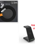 3 In 1 Fast Charging Station Wireless Charger Stand Wireless Quick Charge Dock For Phone Holder