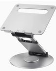 Notebook Bracket Laptop Bracket Aluminum Alloy Desktop Adjustable Base 360-degree Rotation - Glamour gadget04