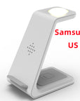 3 In 1 Fast Charging Station Wireless Charger Stand Wireless Quick Charge Dock For Phone Holder