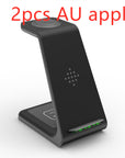 3 In 1 Fast Charging Station Wireless Charger Stand Wireless Quick Charge Dock For Phone Holder