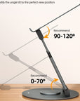 Notebook Bracket Laptop Bracket Aluminum Alloy Desktop Adjustable Base 360-degree Rotation - Glamour gadget04