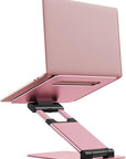 Notebook Bracket Laptop Bracket Aluminum Alloy Desktop Adjustable Base 360-degree Rotation - Glamour gadget04