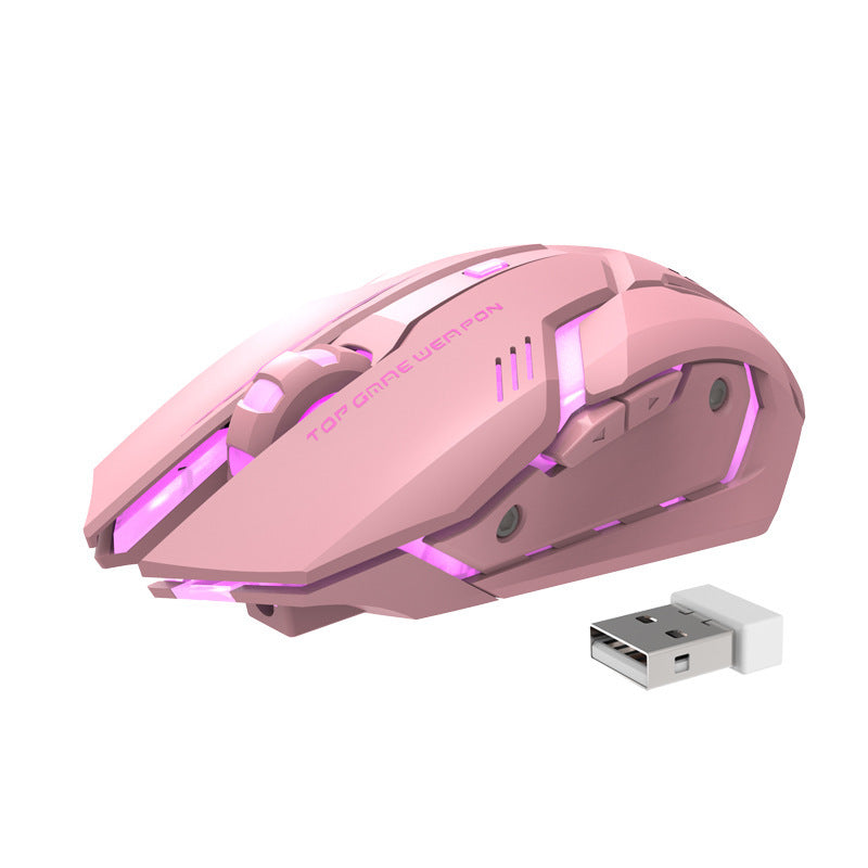 Wireless Charging Silent Gaming Mouse Machinery - Glamour gadget04
