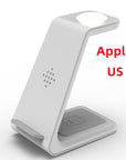 3 In 1 Fast Charging Station Wireless Charger Stand Wireless Quick Charge Dock For Phone Holder