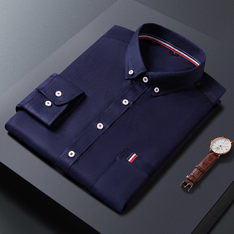 Mens Casual Shirt Fashion Business Dress Shirts Men Clothes - Glamour gadget04