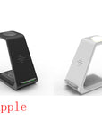 3 In 1 Fast Charging Station Wireless Charger Stand Wireless Quick Charge Dock For Phone Holder