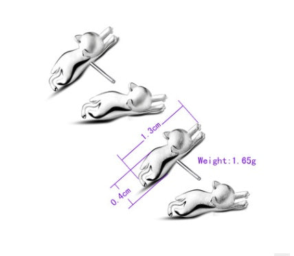 Cute Cat Jewelry Set - Ring - Ear Rings - Necklace - Glamour gadget04