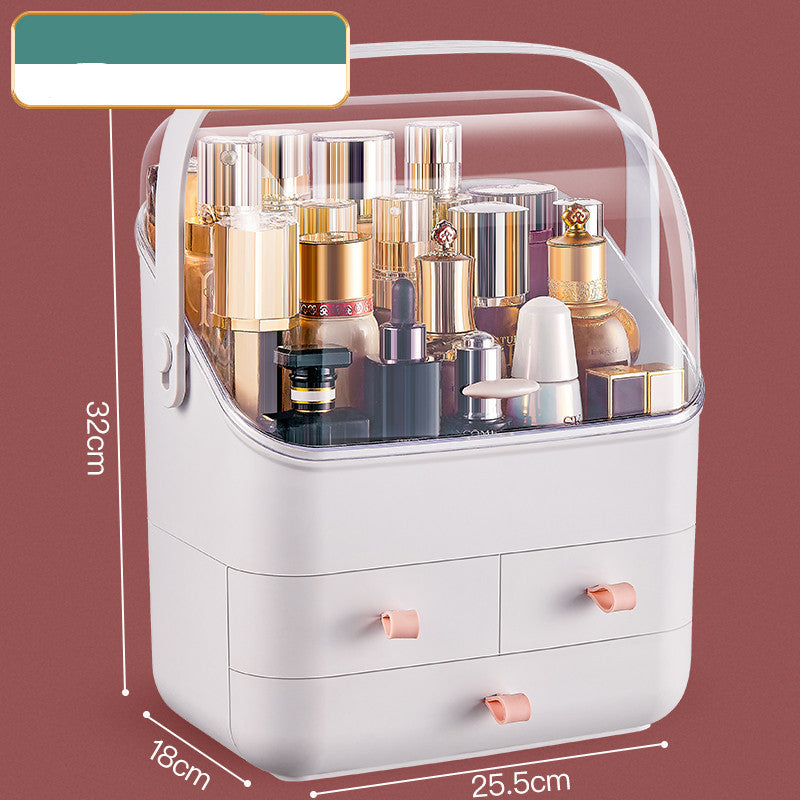 Makeup Storage Desktop Dustproof Lipstick Makeup Brush Finishing Box Dressing Table Skin Care Product Mask Rack - Glamour gadget04
