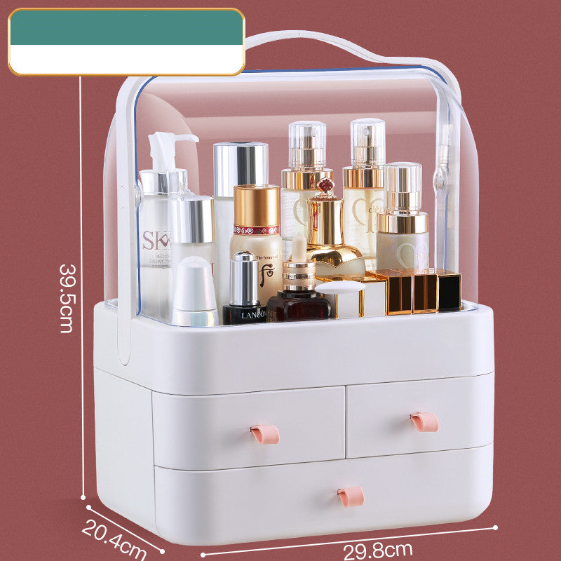 Makeup Storage Desktop Dustproof Lipstick Makeup Brush Finishing Box Dressing Table Skin Care Product Mask Rack - Glamour gadget04