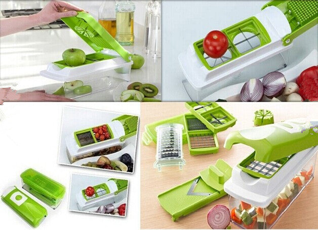 Kitchen Gadgets Multifunctional Diced Salad Vegetable Cutter - Glamour gadget04