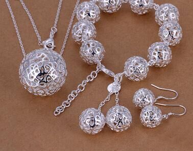 Exquisite Jewelry Silver-plated Three-dimensional Ball Pendant Jewelry - Glamour gadget04