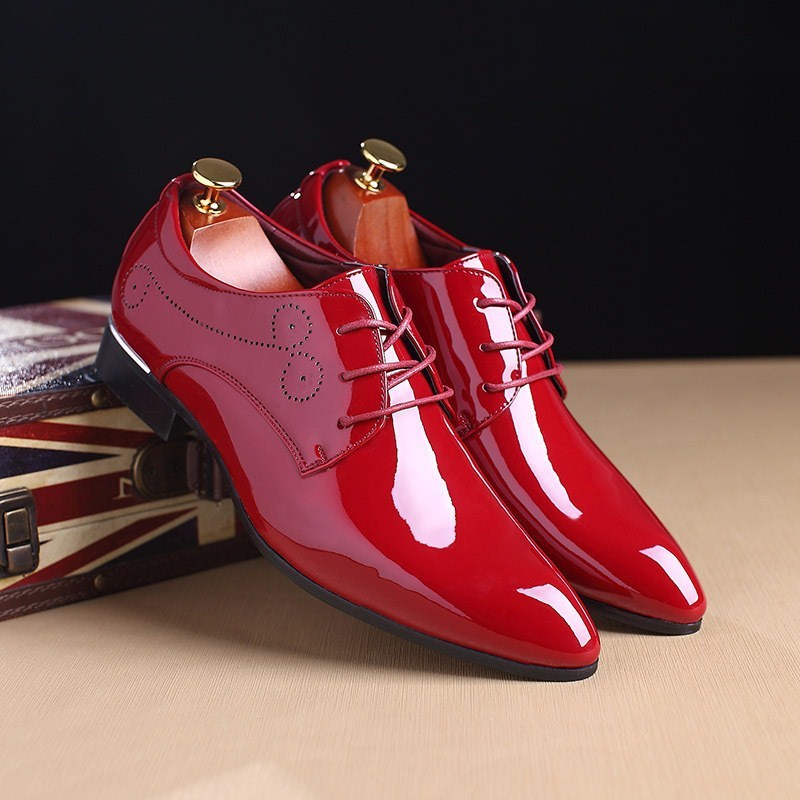 Men Leather Shoes Men Business Casual Dress Shoes - Glamour gadget04