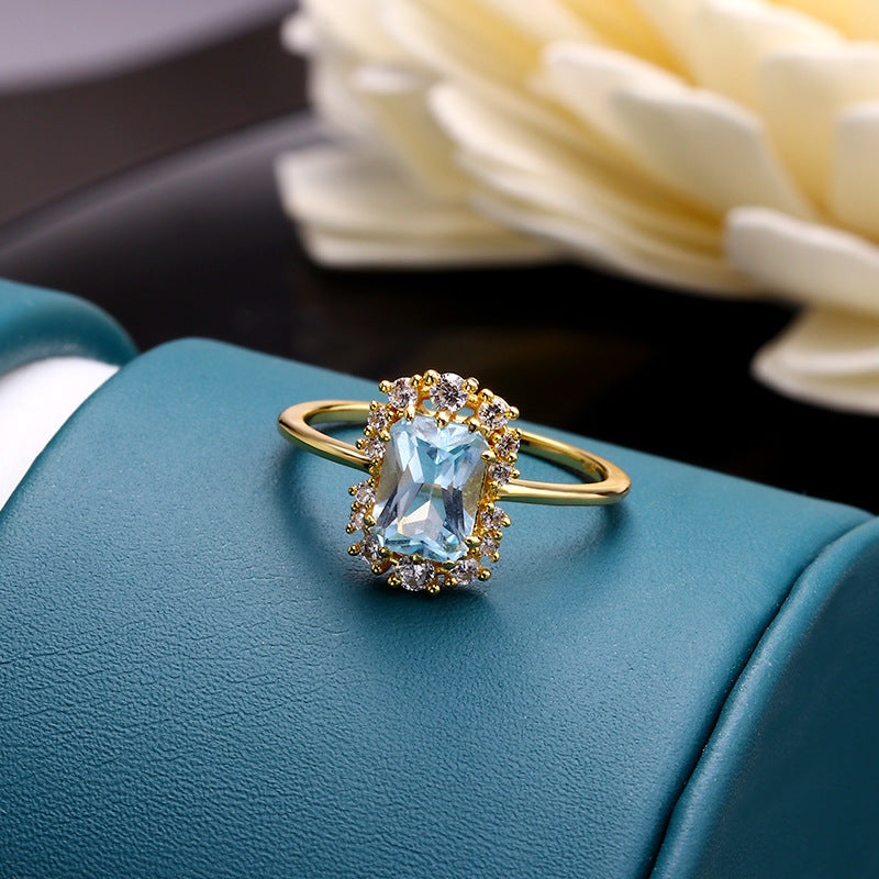 Inlaid with Zircon Jewelry Ladies Fashion Party Jewelry Girlfriend Surprise Gift - Glamour gadget04