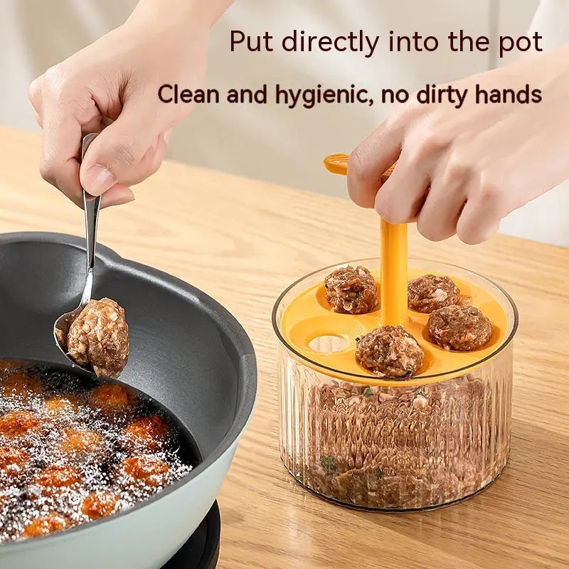 Kitchen Gadget Fried Meatball Making Artifact Mold Balls Fish Meatballs Shrimp Press Slippery Taiwanese - Glamour gadget04