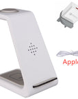 3 In 1 Fast Charging Station Wireless Charger Stand Wireless Quick Charge Dock For Phone Holder