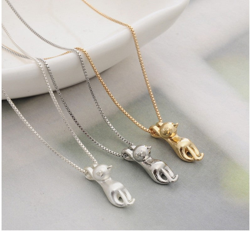 Cute Cat Jewelry Set - Ring - Ear Rings - Necklace - Glamour gadget04