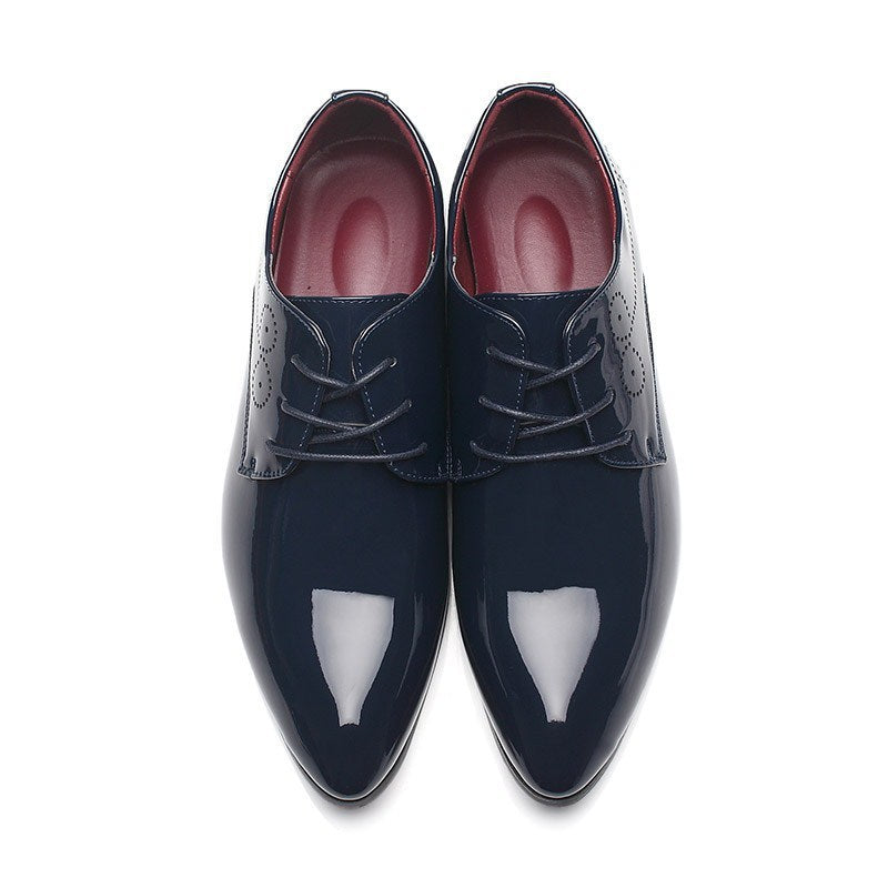 Men Leather Shoes Men Business Casual Dress Shoes - Glamour gadget04