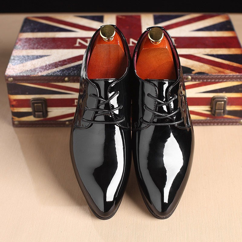 Men Leather Shoes Men Business Casual Dress Shoes - Glamour gadget04