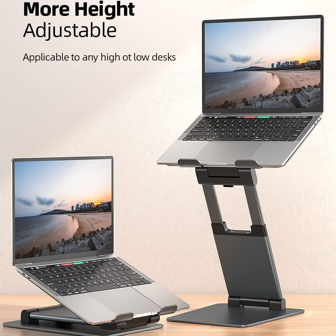 Notebook Bracket Laptop Bracket Aluminum Alloy Desktop Adjustable Base 360-degree Rotation - Glamour gadget04