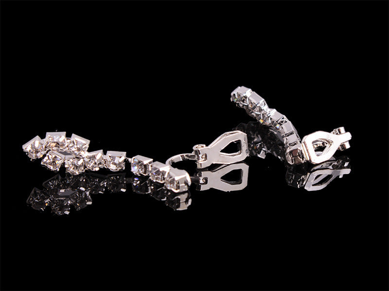 Hao Yue jewelry set, foreign trade explosion jewelry, bridal jewelry four sets, wedding match crystal jewelry set - Glamour gadget04