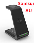 3 In 1 Fast Charging Station Wireless Charger Stand Wireless Quick Charge Dock For Phone Holder