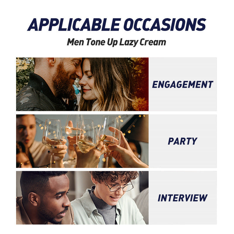 Men's Lazy No Makeup Cream English Packaging Skin Care Products - Glamour gadget04