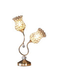 Rose Gold Floral Trumpet Table Lamp