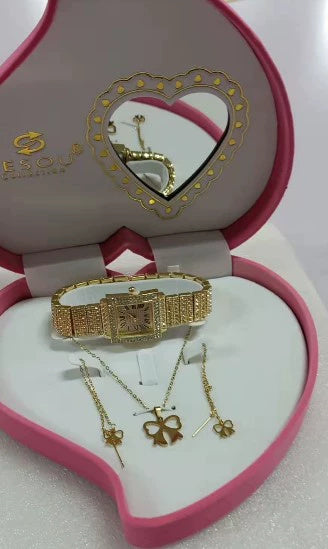Simple Exquisite Jewelry Watch Necklace Gift Box Jewelry - Glamour gadget04