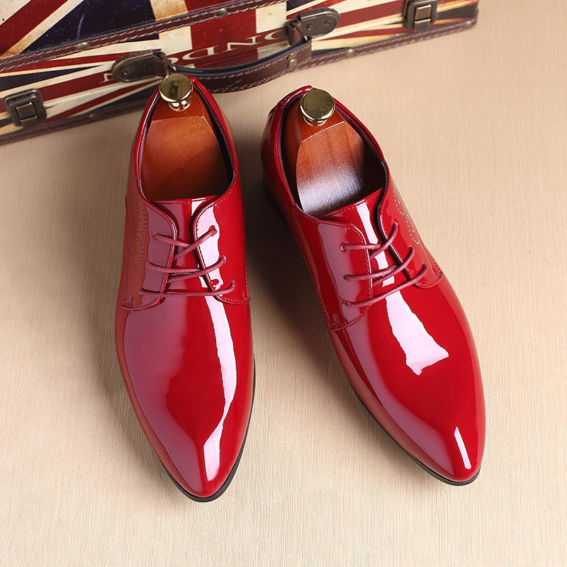 Men Leather Shoes Men Business Casual Dress Shoes - Glamour gadget04