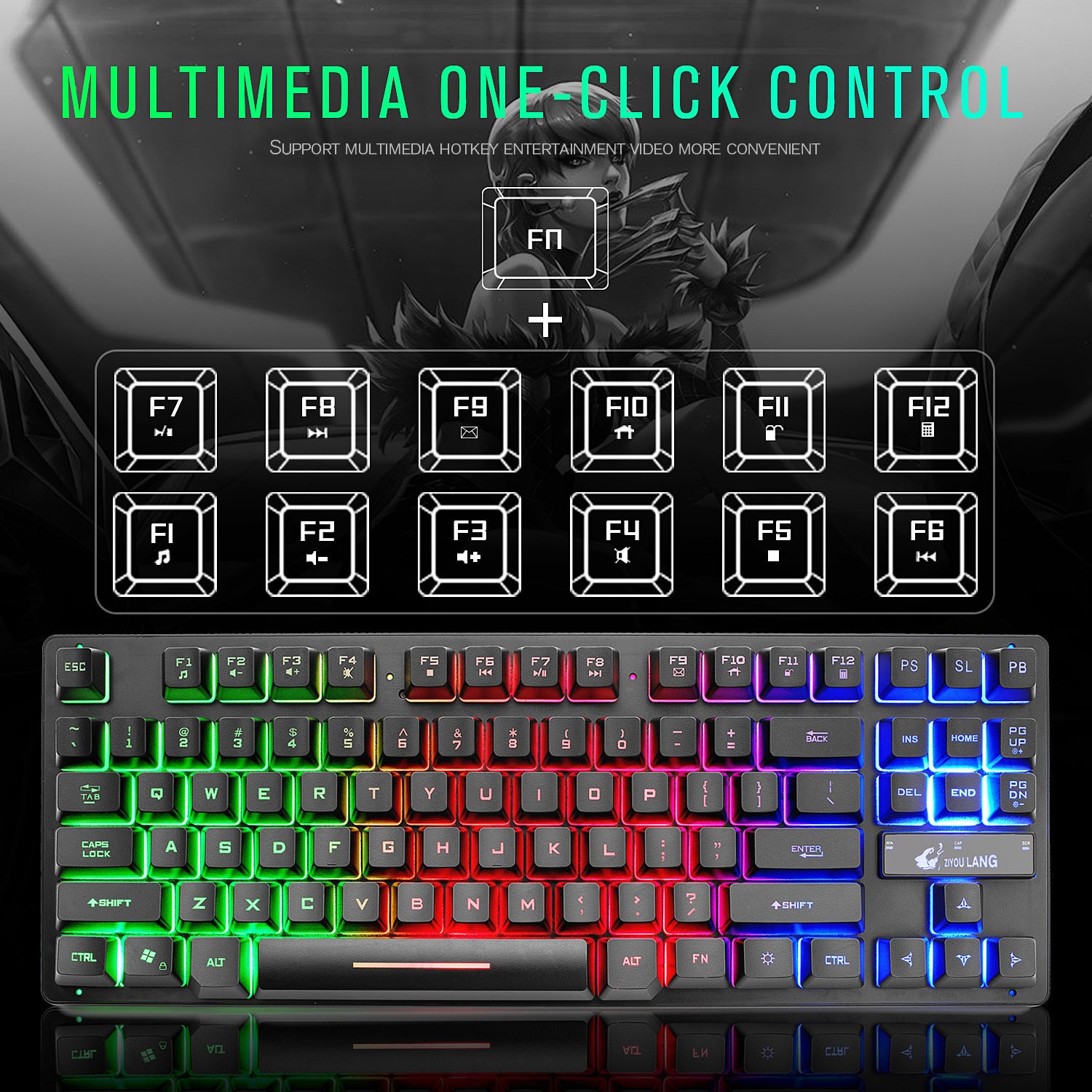 Electronic Games Mechanical Keyboard Notebook Keyboard - Glamour gadget04