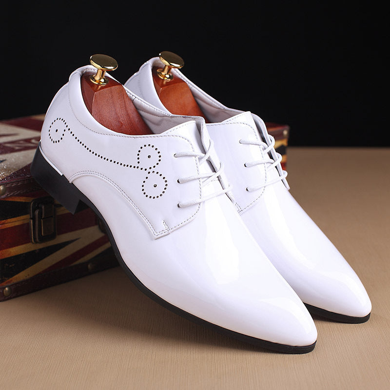 Men Leather Shoes Men Business Casual Dress Shoes - Glamour gadget04