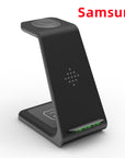 3 In 1 Fast Charging Station Wireless Charger Stand Wireless Quick Charge Dock For Phone Holder