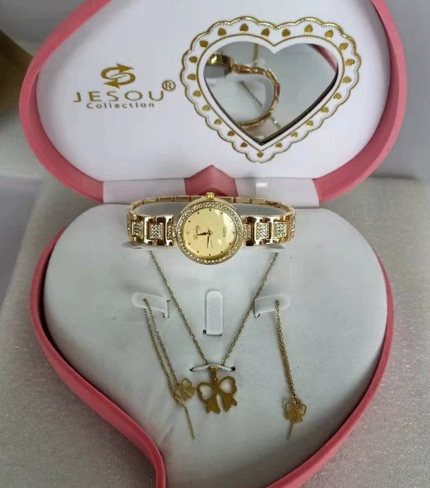 Simple Exquisite Jewelry Watch Necklace Gift Box Jewelry - Glamour gadget04