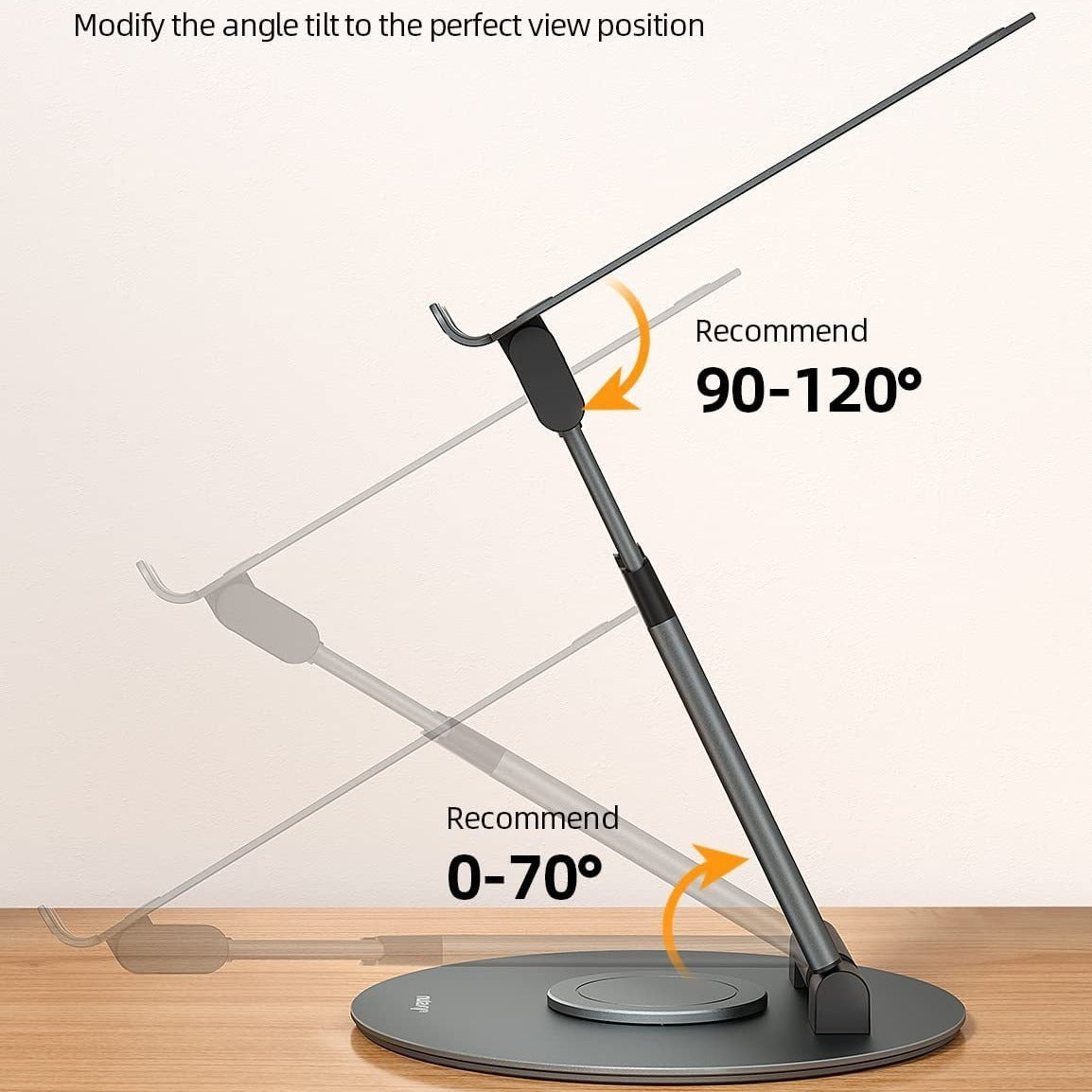 Notebook Bracket Laptop Bracket Aluminum Alloy Desktop Adjustable Base 360-degree Rotation - Glamour gadget04