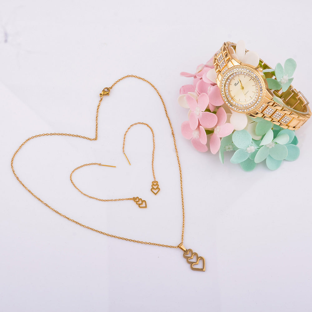 Simple Exquisite Jewelry Watch Necklace Gift Box Jewelry - Glamour gadget04
