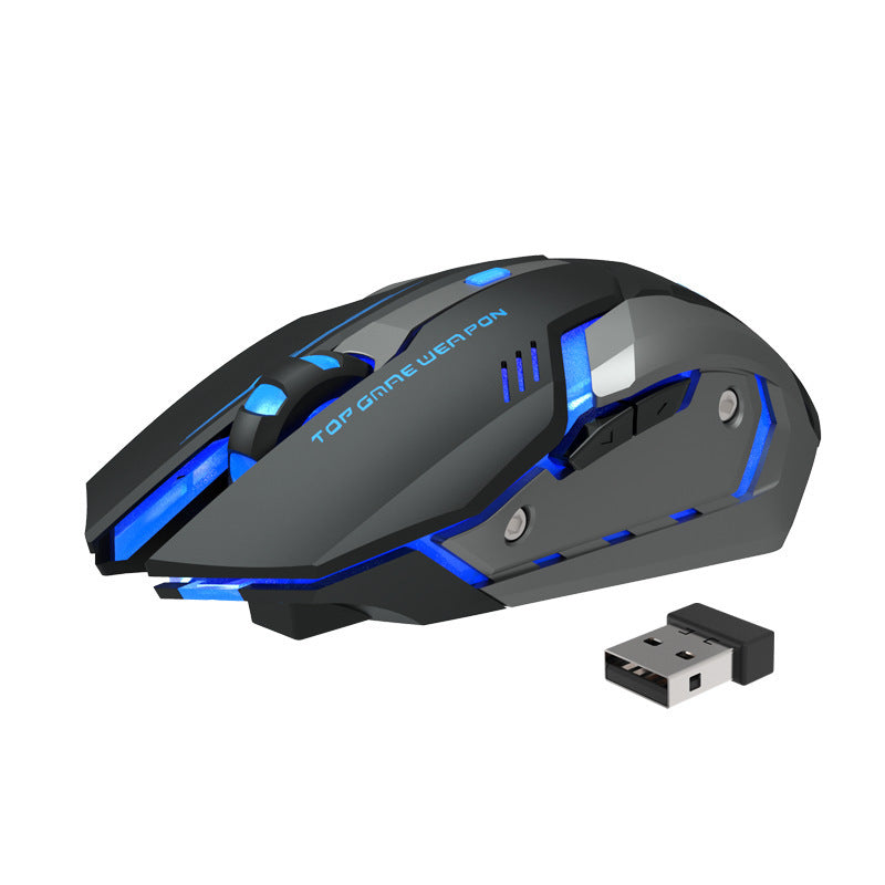 Wireless Charging Silent Gaming Mouse Machinery - Glamour gadget04