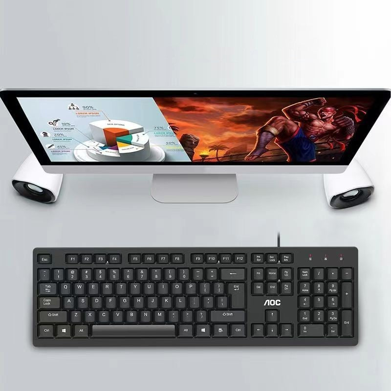 Keyboard And Mouse Set Usb Wired All-in-one Laptop Computer - Glamour gadget04
